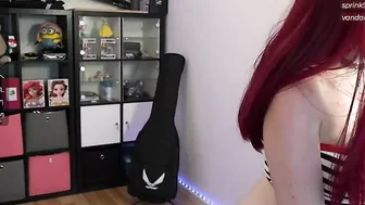 Beauty celeb with glasses performance cunt with top on