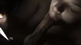 Ebony Doll Sucking Her Date