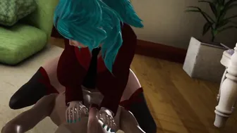 Big Boobed chick with Nice Curves she Busts his Dick with her Butt