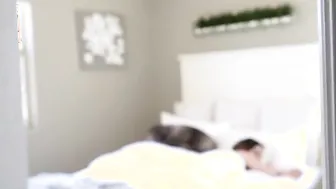 Perv Stepdad Helps this Irresistible College Girl inside Mini Skirt Kinsley Kane to Stretch up her Tight Cunt