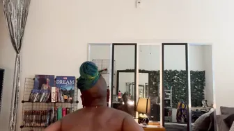 SECRETARY GETS NAKED AND SHOWS OFF HER HUGE ASS AND UNSHAVED CUNT