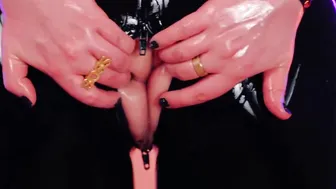 Compilation of Pvc Latex Catsuit Videos by Arya Grander. Tight Shiny Bondage Clothes on Curvy Body