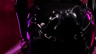Compilation of Pvc Latex Catsuit Videos by Arya Grander. Tight Shiny Bondage Clothes on Curvy Body