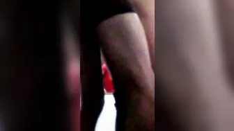 Great Hispanic Skank GABYLOVE into High Heels and Cutie Clothes Getting Boned Standing and her Booty Smash