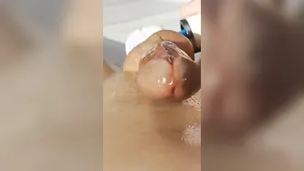 Hitachi Wand Milking So Much Pre Cum Out Part one