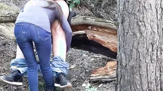 Peeped sex into the forest for 2 lesbians - Dyke-illusion