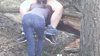 Peeped sex into the forest for 2 lesbians - Dyke-illusion