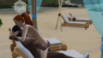 Lover Emma Getting her Virginity on the Beach inside Front of her | Sims four Wicked