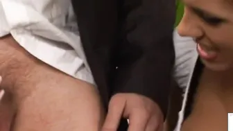 Dirty British Dominas Tugging Micro Cock from Worthless slave