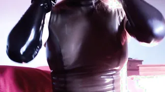 Dress up inside Rubber and self Fetish