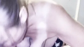 Drop Out porn video – Grandma dose not stop till her mouth getting full of
