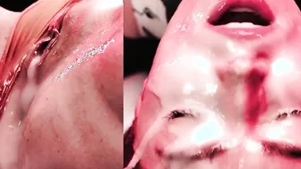 Real Life Cartoon - Cummed Cummed Compilation w Goddess Girls