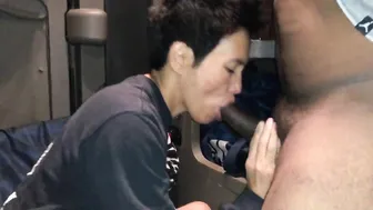Big As porn video – Trucker dumps big load inside eastern slutwife