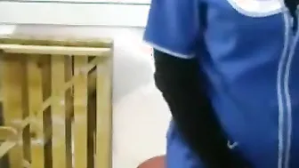 Bombshell Russian Saleswoman during Work Streams on Web Cam