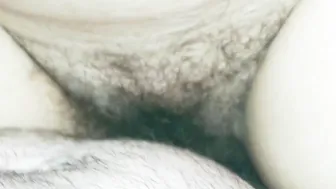 Loading on my Ex-Wifes Unshaved Twat