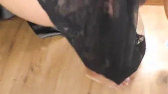 Vikilyma porn video – Stepmom inside a Transparent Dress Shows her Butt and allows Anal Sex