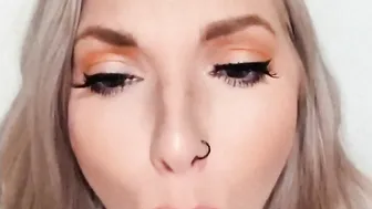 Sucking Off on my 9inch Vibrator