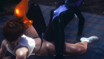 Tracer x Widowmaker 3D Cartoon