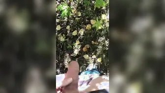 Pov she Whipped out my Dick for me and Held it inside Place to take a Piss inside the Bushes