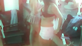 Erotic lesbo strippers caught on video