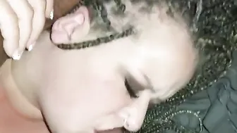 Daddy being Hard with Queenbee while Blowing his Cock