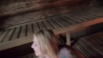 Deutsche Blondine inside Sauna Berlin Gefickt