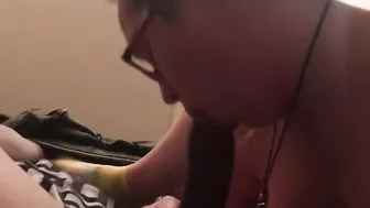 Snowbunny milf Takes big black dick