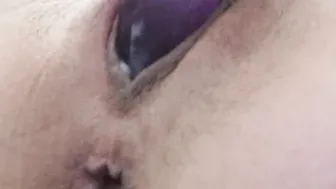 Creamy Vaginal Orgasm with Ass Plug before Bed - Quick and Strong