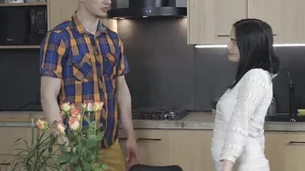 Teeny Couple - Mileva - Shaved Dude Fucks 18 Yo on a Table
