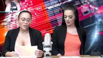 Alice Visby porn video – Goddess Body News Anchors Masturbate on Air
