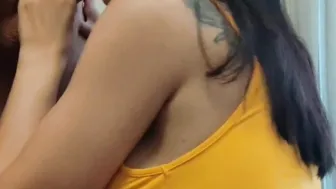 Lover Spits Cum out after Fellatio Oral Cream Pie