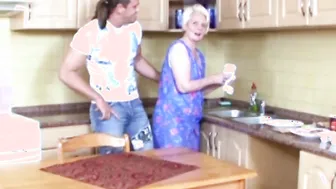 OLD LADY SEDUCE TO BANGED BY STEP GRAND SON INTO GERMAN