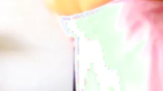 Posing Annie dances nude to got cum on jugs