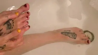 Washing my Foot