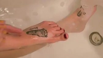 Washing my Foot