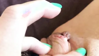 Close up Clitoris Slime Play to Real Pulsating Orgasm with Leg Twitching - LiluWetPussy