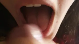 point of view Dark Hair Sexy Blows Dick after a Night out