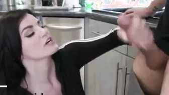 Mom Sister porn video – Milf Becky Bandini lets stepson stroke his gigantic boner between