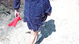 He Fucks my Ex-Wife Outdoors into her Butt. Lustful SexWife Cheats on her Hubby into Nature