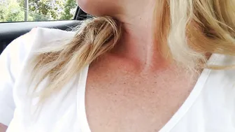 Finger Bang inside the Vehicle at the Park with Windows down