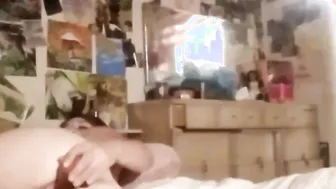 Poppy plays with her vagina