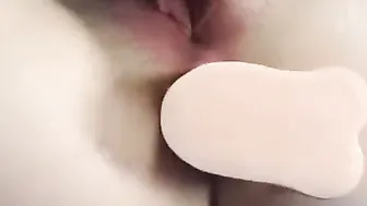 Sweet Bae Anal Masturbate with Gigantic Sex Toy - Closeup