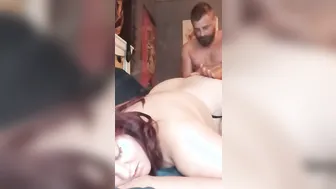 Smoking while my STEPBROTHER Destroys my Cunt from Behind.