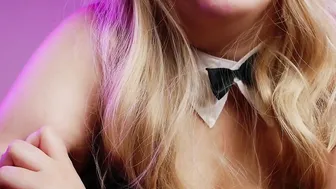 JOI Bae Blonde inside Bunny Suit will make you Feel Great Yummy Dove Lover Experience