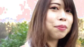 Adorable and Goddess Skinny Amateur Japanese Women Risako into her first interview