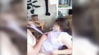 Picked up the dress and banged the pregnant wifey and cum on