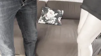 TrueHomeBabe - Cum-hungry Wifey Worked her Mouth and Snatch well (and Fed Cuckold 