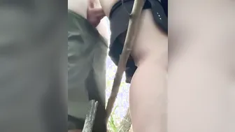 Amateur Blonde Receives a Throbbing Cream Pie inside Outdoors Park