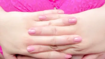 Quick Reverse Titfuck Cum into Pink Bra