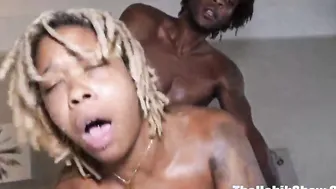 cinnamon stackz is taking all that BBC inside her guts jay bangher